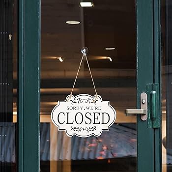 Amazon | 木製オープン看板 オープン クローズ Open Close